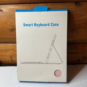 Pink Smart Keyboard Case Folio Cover with Bluetooth Keyboard for Tablet